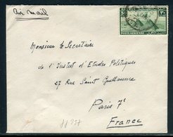 Egypte - Enveloppe Du Caire Pour La France En 1947 Par Avion - Prix Fixe - Réf JJ 257 - Briefe U. Dokumente