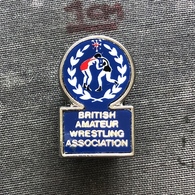 Badge Pin ZN008639 - Wrestling Great Britain Amateur Federation Association Union - Ringen