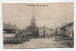 - CPA PEXONNE (54) - Rue De L'Eglise 1915 - Edition Cl. Octave - - Andere & Zonder Classificatie