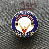 Badge Pin ZN008672 - Weightlifting USA Federation Association Union - Halterofilia