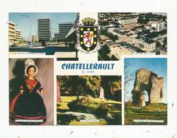 Cp , 86 , CHATELLERAULT ,multi Vues , Vierge ,  Ed. Combier - Chatellerault