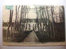 Carte Postale Champs (89) Le Chateau De Belle Ombre - L'Allée (Petit Format Oblitérée 1907 Timbres 5 Centimes  ) - Champs Sur Yonne