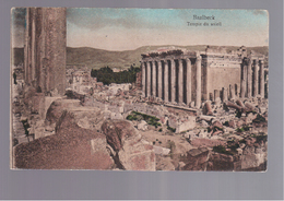 LIBANON BAALBECK Temple Du Soleil OLD POSTCARD - Lebanon