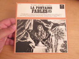 DISQUE 45 Tours EP - LA FONTAINE FABLES (I) - LES PAGES QU'IL FAUT CONNAITRE - ENCYCLOPEDIE SONORE  ANNEES 1960 - Enfants