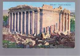 LIBANON BAALBEK - Temple De Bacchus OLD POSTCARD - Lebanon