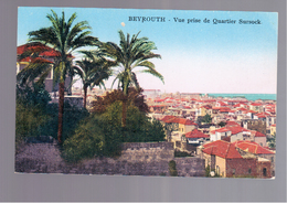 LIBANON BEYROUTH Vue Prise Du Quartier Sursock OLD POSTCARD - Lebanon