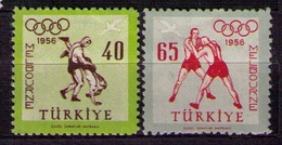 TURQUIA 1956 - TURKEY - OLYMPICS MELBOURNE 56 - YVERT Nº PA 35/35* - Sommer 1956: Melbourne