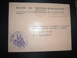 LETTRE MAIRIE OBL.MEC.22-9 1965 SEICHES SUR LE LOIR M. ET L. (49 MAINE ET LOIRE) - Altri & Non Classificati