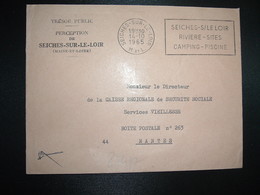 LETTRE OBL.MEC.14-10 1965 SEICHES SUR LE LOIR M. ET L. (49 MAINE ET LOIRE) TRESOR PUBLIC PERCEPTION - Other & Unclassified