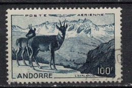 ANDORRE         N°  YVERT   PA 1   OBLITERE       ( Ob    02/46 ) - Correo Aéreo