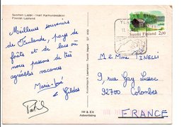 FINLANDE CARTE POUR LA FRANCE 1984 - Briefe U. Dokumente