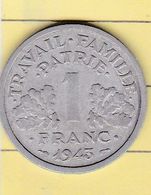 PL 6) 8 >Monnaies & Billets > Monnaies > France > "état Français" 1943 Coin Bouché Sur Signature (légère - Varietà E Curiosità