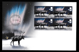 FINLAND 2000 PA-10 Machine-Printed Labels / Reindeer: First Day Cover CANCELLED - Automaatzegels [ATM]