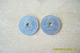2 Monnaies De 25 Centimes De Belgique 1908 Et 1909 En TTB+(Monnaies Plus Belle Que Photos) - 25 Centimes