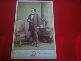 PHOTOGRAPHE DISDERI AUTOGRAPHE VERSO EPOUX LAFONTAINE MARI DE VICTORIA LAFONTAINE ACTRICE FRANCAISE - Oud (voor 1900)