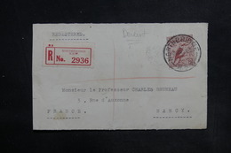 AUSTRALIE - Enveloppe ( Devant ) En Recommandé De Northbridge En 1926 Pour La France - L 36329 - Storia Postale