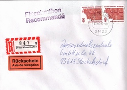 ! 1 Einschreiben Rückschein , 1997,  R-Zettel Aus Winsen Luhe, 21423 - R- & V- Vignetten