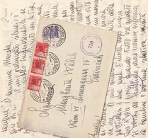 Zensurbrief ITALIEN 1947 - Brief Mit Inhalt, 4 Fach Frankiert, Zensurstempel, Gel.v. Treviso > Wien VI - 1946-47 Corpo Polacco Periode