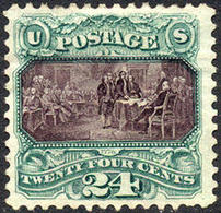 US #130 Mint No Gum  10c Re Issue 1875 Of The 1869 Issue   XF - Unused Stamps