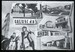 GHEDI - BRESCIA - 1965 - SALUTI - AERONAUTICA MILITARE - CON PARACADUTISTI - Paracaidismo