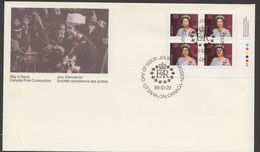 1988  38¢ Queen Elizabeth Definitive Sc 1164  LR PLate Block - 1971-1980