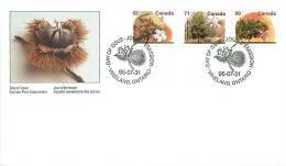 1995  Mid-value Definitives Fruit Trees Sc 1366, 1370, 1374 - 1991-2000