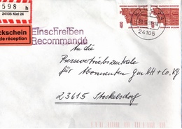 ! 3 Einschreiben 1994-1997 , Mit  R-Zettel  Aus 24146 Kiel , Schleswig-Holstein - R- & V- Labels