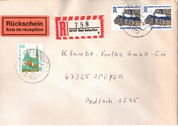 ! 1 Einschreiben Rückschein 1997 Mit  R-Zettel Aus 32107 Bad Salzuflen - Storia Postale