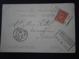 LUXEMBOURG LUXEMBURG TIMBRE STAMP LETTER COVER LETTRE ENVELOPPE CARTE CP ECHTERNACH ETTELBRUCK AMBULANT TRAIN - 1895 Adolphe Rechterzijde