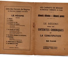 Vieux Papiers Médecine . Manuel De 8 Pages.  16x10,5. Entérites Et Constipation .Dct Corset 03 Vichy   (voir Scan) - Zonder Classificatie