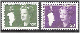 Greenland 1981 Queen Margrethe II, 50 øre And 2,30kr  Mi 126-127, MNH(**) - Cartas & Documentos