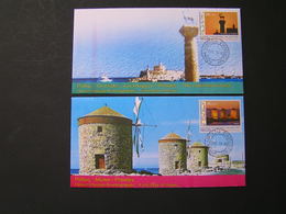 GREECE 2019 SET 5 FDC SELF-ADHESIVE .. - Maximum Cards & Covers