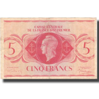 Billet, Afrique-Équatoriale Française, 5 Francs, 1944, 1944, KM:15C, TB+ - French Guiana
