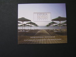 GREECE 2019 Booklets SELF-ADHESIVE Stamps ESPERIA HOTELS MNH.. - Carnets