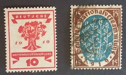 1919, Deutsches Reich, Nationalversammlung 15 Pf, MiNr. 108, O, Und 1 Stück ** - Andere & Zonder Classificatie