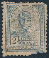 * 1900 Turul 2K (120.000) (hibás, Hiányos Bélyeg Eredeti Gumival / Faulty, Demaged Stamp With Original Gum) - Andere & Zonder Classificatie