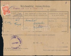 Kárpátalja 1945 Kézbesítési Bizonyítvány 60f Bérmentesítéssel - Otros & Sin Clasificación