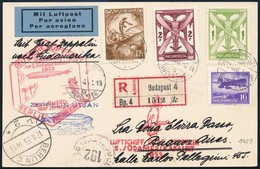 1933 Zeppelin 5. Dél Amerikai útja Levelezőlap Argentinába Repülő Bélyegekkel Bérmentesítve. Nagyon Ritka Kínálat!! - Sonstige & Ohne Zuordnung
