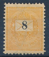 * 1889 Elektro 8kr  11 1/2 Fogazással, Eredeti Gumival, Falcnyommal. A Levélboríték Bal Oldalán Nagy Felületű Nyomathián - Other & Unclassified