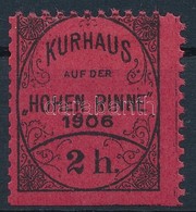 * 1906 Hohe Rinne 2h Alul Fogazatlan Bélyeg, Ritka! - Other & Unclassified