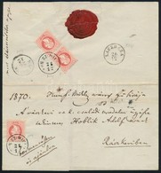1870 3 X 5kr Ajánlott Levélen / On Registered Cover 'KUN SZ:MIKLOS' - Ráczkeve - Altri & Non Classificati