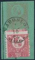 1871 Réznyomat 5kr Díjjegyes Kivágáson, Látványos Elfogazással 'VÁROSLÖD' - Other & Unclassified