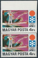 ** 1972 Téli Olimpia 4Ft Pár, A Felső Bélyeg 3 Oldalon Fogazatlan, R! - Andere & Zonder Classificatie