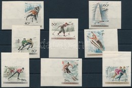 ** 1955 Téli Sport ívszéli Vágott Sor (12.000) (betapadásnyomok) - Sonstige & Ohne Zuordnung