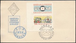 1959 FIP (II.) Vágott ívsarki Bélyeg Szelvénnyel FDC-n (3.500) - Sonstige & Ohne Zuordnung