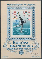 ** 1963 Műkorcsolyázó és Jégtánc Európa-Bajnokság Vágott Blokk (16.000) - Sonstige & Ohne Zuordnung