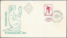 1964 Évfordulók (II.) Verso Tokyo Rimini Szelvényes Vágott Bélyeg FDC-n (40.000++) - Sonstige & Ohne Zuordnung