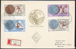 1965 Olimpiai érmesek (I.) Vágott Sor 3 Db Ajánlott FDC-n (4.000) - Sonstige & Ohne Zuordnung