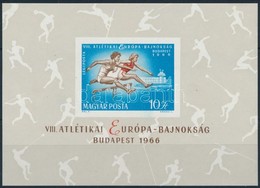 ** 1966 Atlétikai Európa-Bajnokság Vágott Blokk (4.000) - Sonstige & Ohne Zuordnung