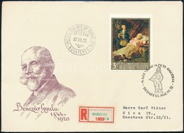 1967 Festmények (II.) Vágott Sor 6 Db Ajánlott FDC-n Bécsbe (4.500) - Sonstige & Ohne Zuordnung